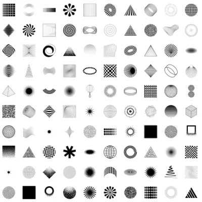 100 Mixed Geometric Shapes Collection CNC DXF SVG Free Download CNC laser cut design