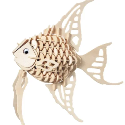 3D Angelfish Tropical Fish CNC DXF SVG Free Download CNC laser cut design