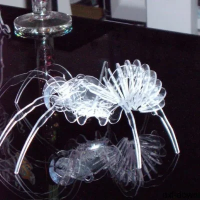 3D Jellyfish Decorative Model CNC DXF SVG Free Download CNC laser cut design