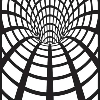 3D Tunnel Perspective Wall Art CNC DXF SVG Free Download CNC laser cut design