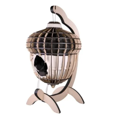 Acorn Bird House Stand CNC DXF SVG Free Download CNC laser cut design