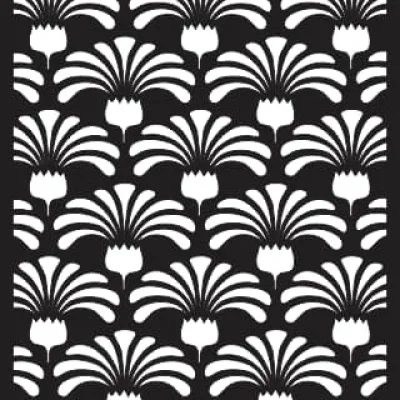 Art Deco Fan Pattern Panel CNC DXF SVG Free Download CNC laser cut design