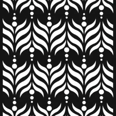 Art Deco Feather Pattern CNC DXF SVG Free Download CNC laser cut design