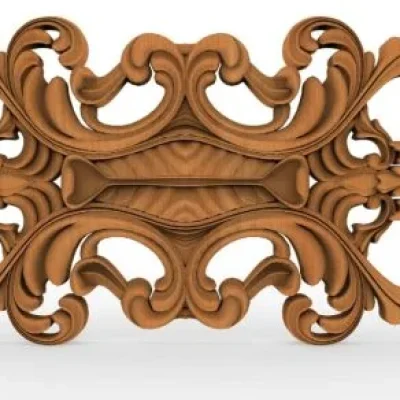 Baroque Ornamental Frame CNC DXF SVG Free Download CNC laser cut design