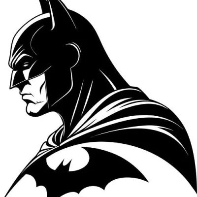 Batman Superhero Portrait CNC DXF SVG Free Download CNC laser cut design