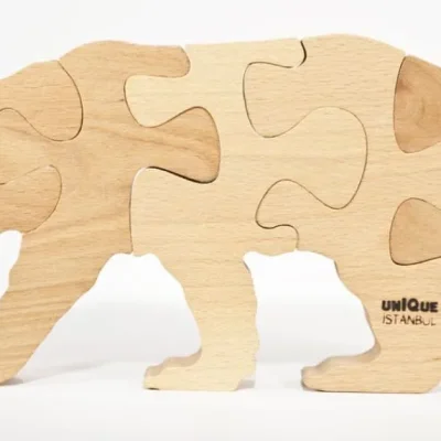 Bear Jigsaw Puzzle CNC DXF SVG Free Download CNC laser cut design