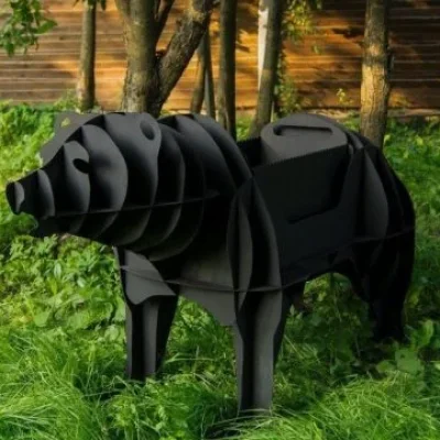 Bear Polygon Art CNC DXF SVG Free Download CNC laser cut design