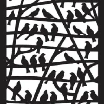 Birds on Tree Branches Panel CNC DXF SVG Free Download CNC laser cut design