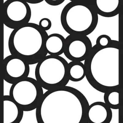 Bubble Circle Pattern CNC DXF SVG Free Download CNC laser cut design