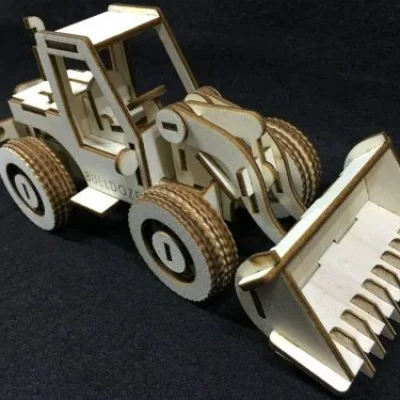 Bulldozer Construction Vehicle CNC DXF SVG Free Download CNC laser cut design