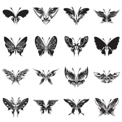 Butterfly Collection 24 Designs CNC DXF SVG Free Download CNC laser cut design