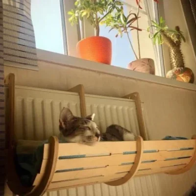 Cat Window Hammock CNC DXF SVG Free Download CNC laser cut design