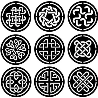 Celtic Knot Circle Medallion CNC DXF SVG Free Download CNC laser cut design