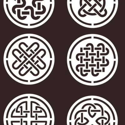 Celtic Knot Circle Pattern CNC DXF SVG Free Download CNC laser cut design