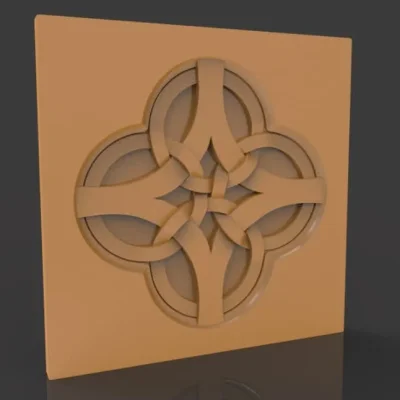 Celtic Knot Quatrefoil Panel CNC DXF SVG Free Download CNC laser cut design