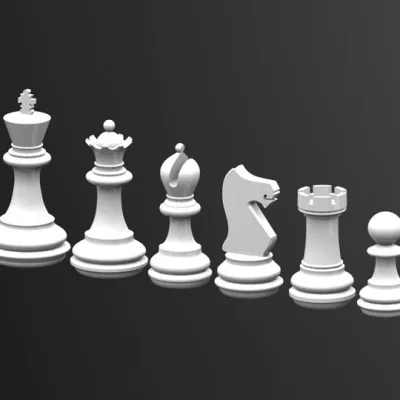 Chess Set Complete Pieces CNC DXF SVG Free Download CNC laser cut design
