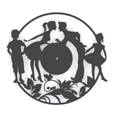 Children Dancing Circle Wall Art CNC DXF SVG Free Download CNC laser cut design