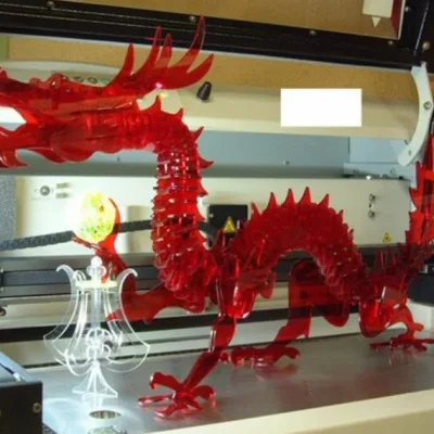 Chinese Dragon Articulated 3D Puzzle CNC DXF SVG Free Download CNC laser cut design