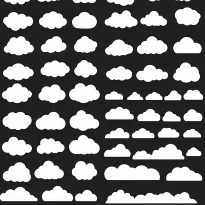 Cloud Silhouettes Collection CNC DXF SVG Free Download CNC laser cut design