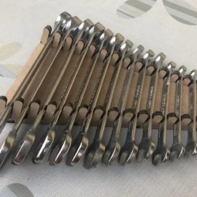 Combination Wrench Set Display CNC DXF SVG Free Download CNC laser cut design