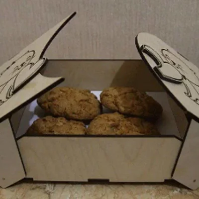 Cookie Display Box CNC DXF SVG Free Download CNC laser cut design