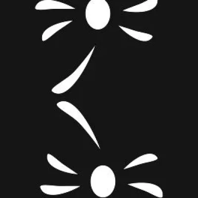 Daisy Flower Vertical Pair CNC DXF SVG Free Download CNC laser cut design