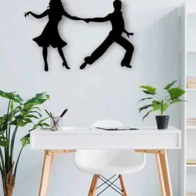 Dancing Couple Silhouette CNC DXF SVG Free Download CNC laser cut design