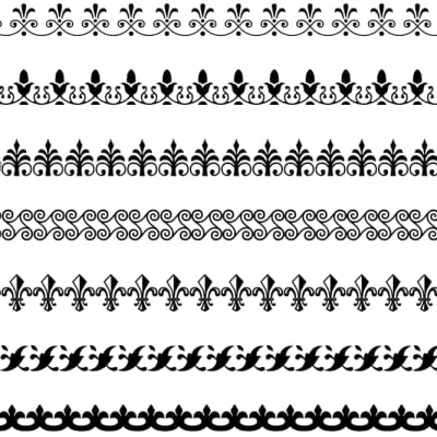 Decorative Border Pattern Bundle CNC DXF SVG Free Download CNC laser cut design