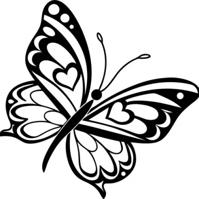 Decorative Butterfly CNC DXF SVG Free Download CNC laser cut design