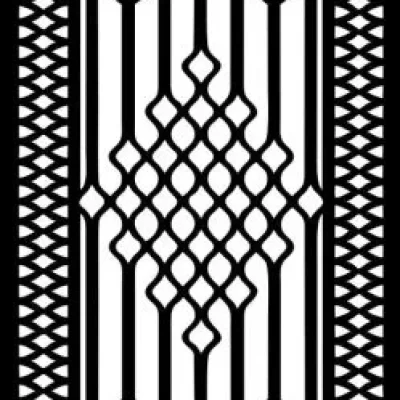 Decorative Diamond Panel Border CNC DXF SVG Free Download CNC laser cut design