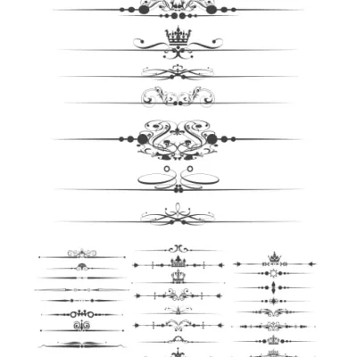 Decorative Dividers Ornamental CNC DXF SVG Free Download CNC laser cut design