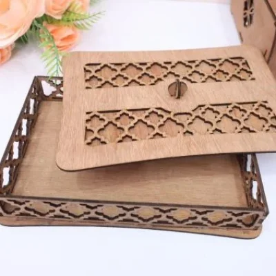 Decorative Lattice Box Jewelry Storage CNC DXF SVG Free Download CNC laser cut design