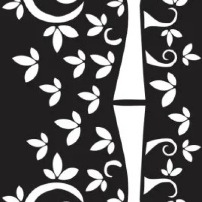 Decorative Letter J Floral Vine CNC DXF SVG Free Download CNC laser cut design