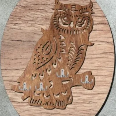 Decorative Owl Wall Art CNC DXF SVG Free Download CNC laser cut design
