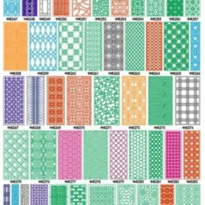 Decorative Panel Pattern Collection CNC DXF SVG Free Download CNC laser cut design