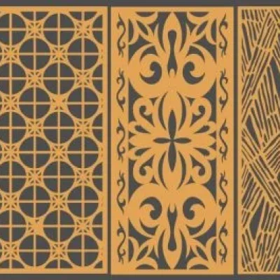 Decorative Panel Set CNC DXF SVG Free Download CNC laser cut design