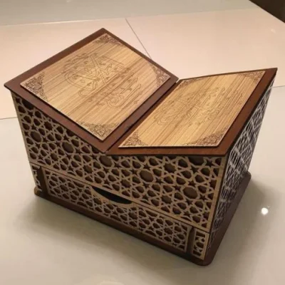 Decorative Storage Box Islamic Pattern CNC DXF SVG Free Download CNC laser cut design