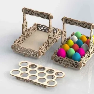 Decorative Storage Box with Balls CNC DXF SVG Free Download CNC laser cut design