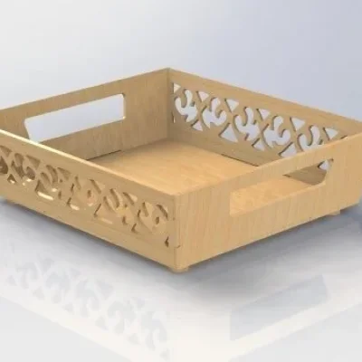 Decorative Storage Tray CNC DXF SVG Free Download CNC laser cut design