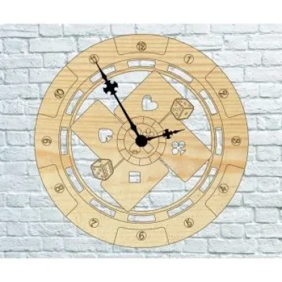 Decorative Wall Clock CNC DXF SVG Free Download CNC laser cut design