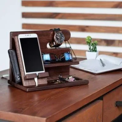 Desktop Organizer Stand CNC DXF SVG Free Download CNC laser cut design