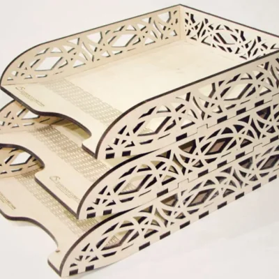 Document Organizer Tray 3-Tier CNC DXF SVG Free Download CNC laser cut design