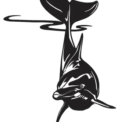 Dolphin Ocean Marine Mammal CNC DXF SVG Free Download CNC laser cut design