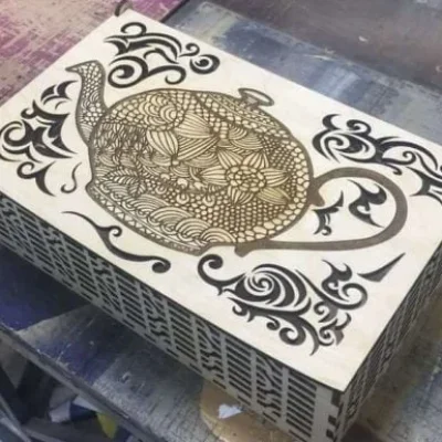 Dragon Circle Decorative Box CNC DXF SVG Free Download CNC laser cut design