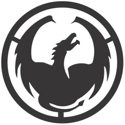 Dragon Circle Logo CNC DXF SVG Free Download CNC laser cut design