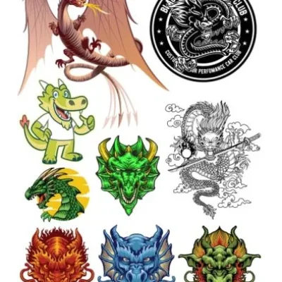 Dragon Collection Fantasy CNC DXF SVG Free Download CNC laser cut design