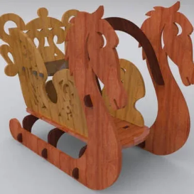 Dragon Napkin Holder Stand CNC DXF SVG Free Download CNC laser cut design