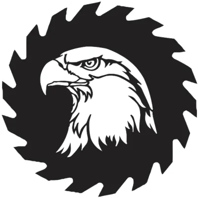 Eagle Circular Saw Blade CNC DXF SVG Free Download CNC laser cut design