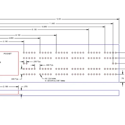 Electronics Circuit Board Enclosure CNC DXF SVG Free Download CNC laser cut design