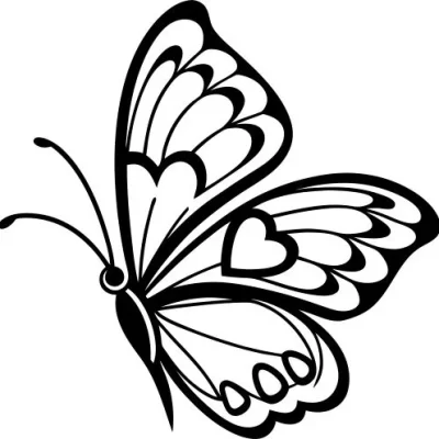 Elegant Butterfly Wing Pattern CNC DXF SVG Free Download CNC laser cut design